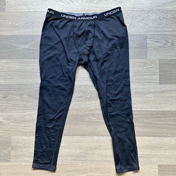 Under Armour Pants Men 2XL ColdGear Base 2.0 Leggings Midweight 4 Way Stretch - Picture 1 of 12